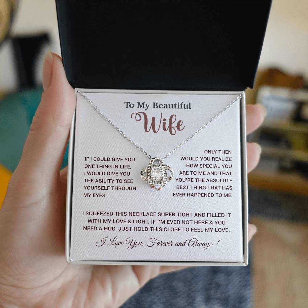 To My Wife Necklace, Wife Gift From Husband, Wife Husband Necklace, Christmas Gift 19_9