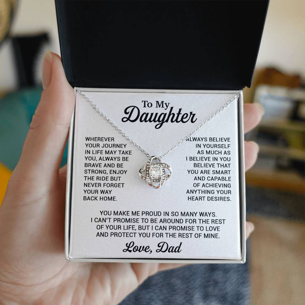 To My Daughter Necklace, Daughter Father Necklace, Daughter Gift From Dad 8_11