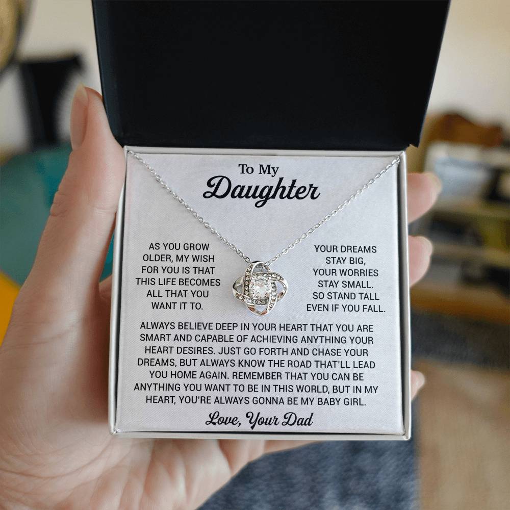 To My Daughter Necklace, Daughter Father Necklace, Daughter Gift From Dad 1_8
