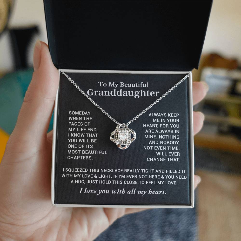 To My Granddaughter Necklace, Granddaughter Gifts From Grandma Grandmother 26_9