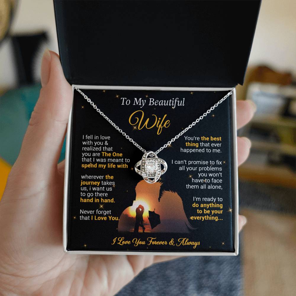 To My Wife Necklace, Gift For Wife Girlfriend From Husband, Valentines Day