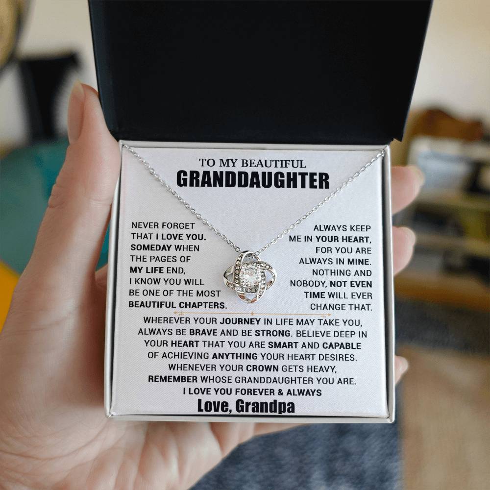 To My Granddaughter Necklace, Granddaughter Gift from Grandpa, Christmas Gift 11_10