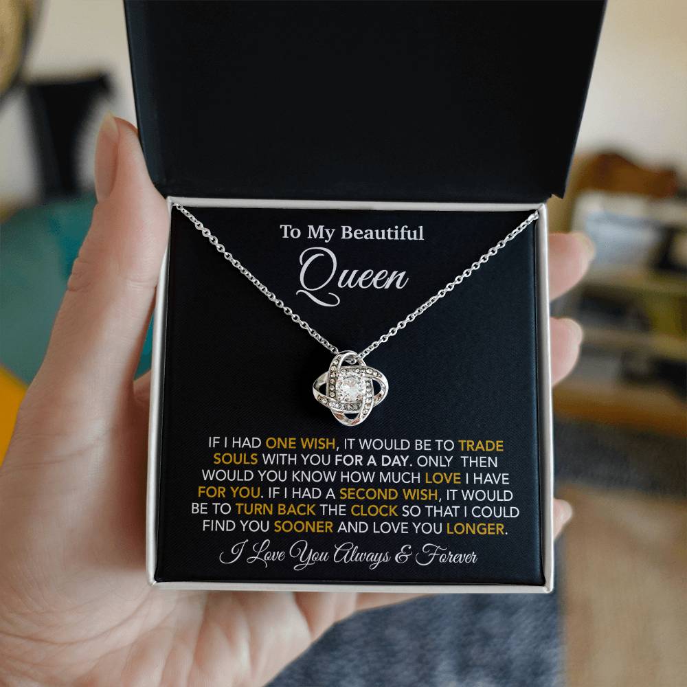 To My Queen Necklace, Anniversary Gift For Wife, Girlfriend Necklace, Birthday Gift For Wife_24_1