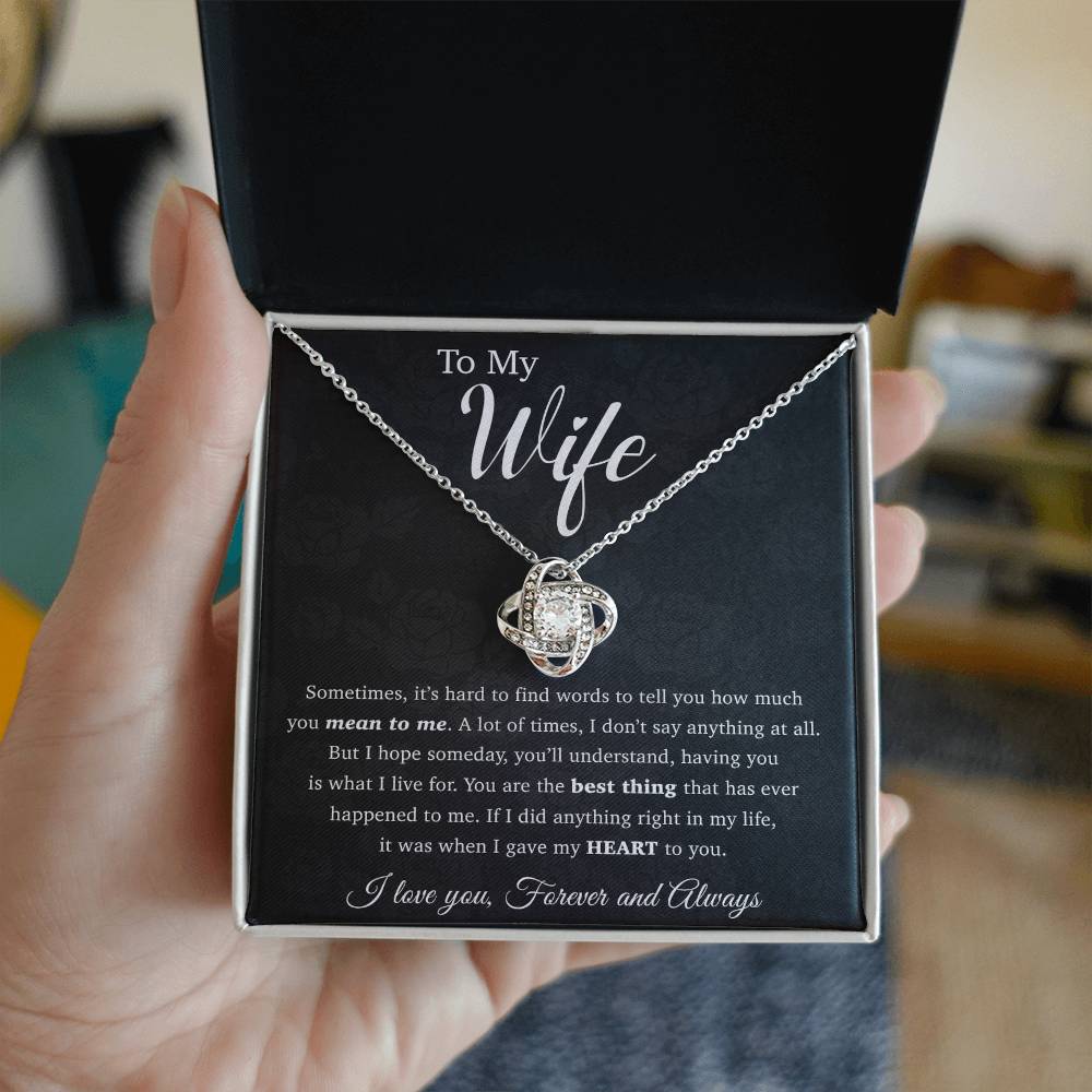 To My Wife Necklace, Anniversary Gift, Birthday Gifts For Her, Mother's Day Gift