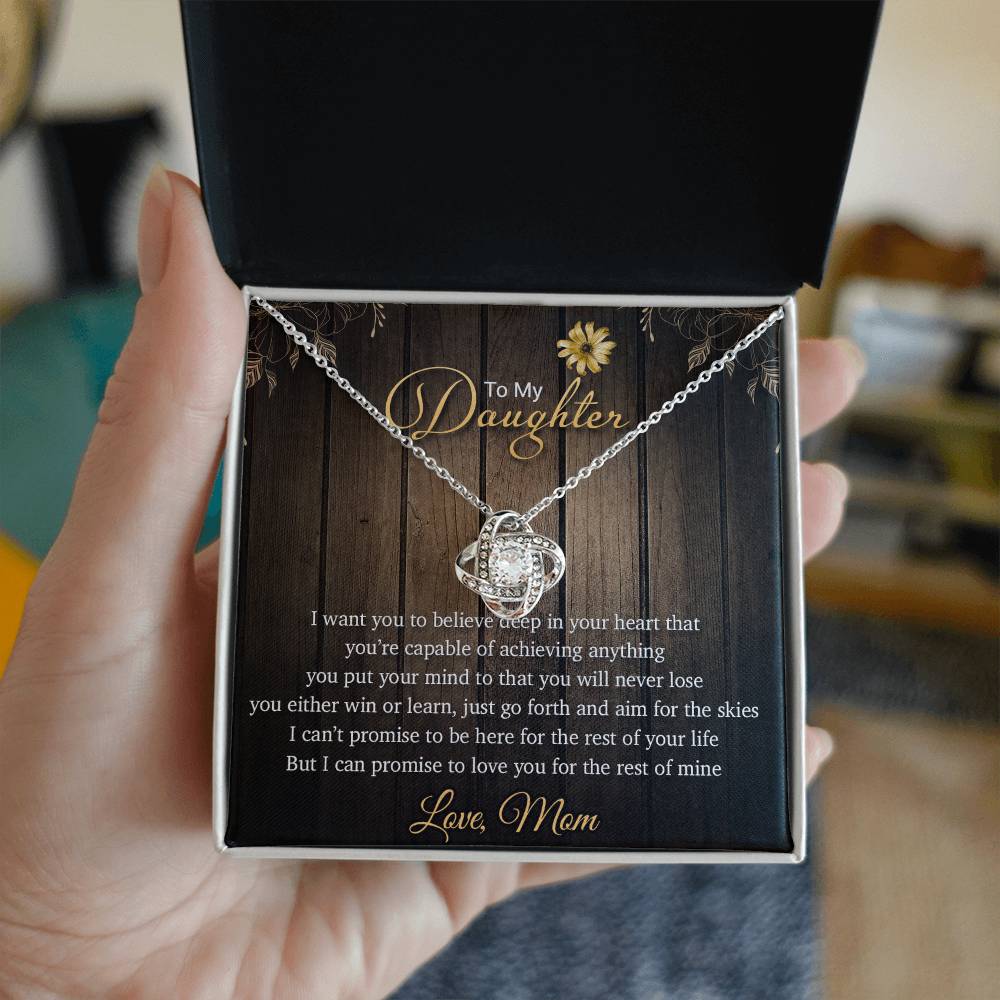To My Daughter Necklace, Gift From Mom For Daughter, Christmas Gift