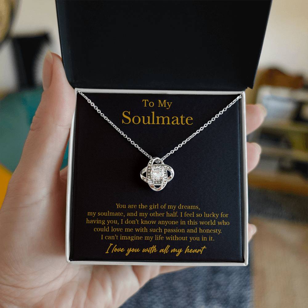 To My Soulmate Necklace, Valentines Day Gift, Soulmate Gifts, Birthday Gifts_Gold_21_10