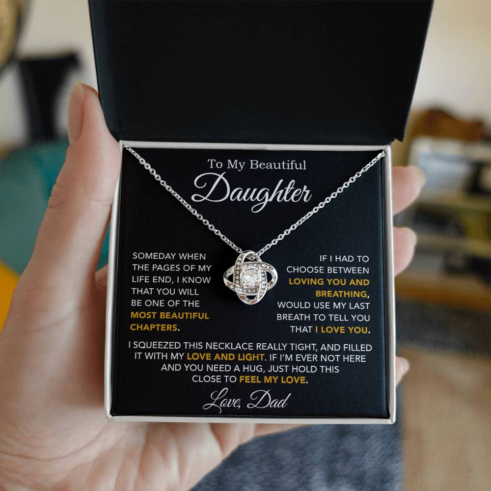 To My Daughter Necklace, Daughter Father Necklace, Daughter Gift From Dad 3_10