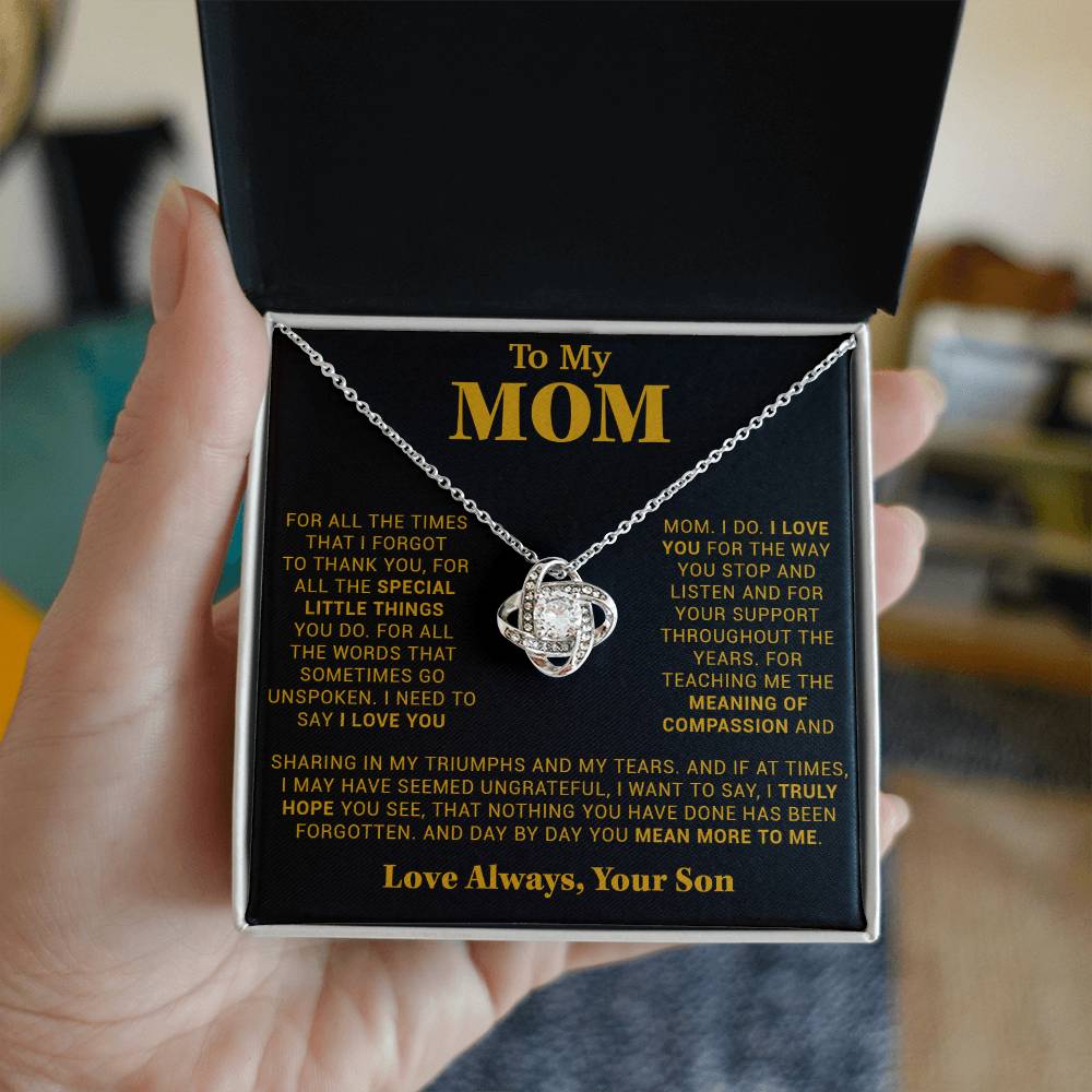 To My Mom Gift for Mother from Son From Daughter Mom Birthday Gift, Mothers Day_Gold