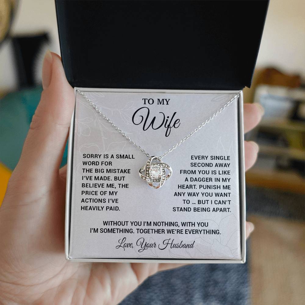 To My Wife Necklace, Christmas Gifts For Women, Anniversary Gift For Wife 16_10_White