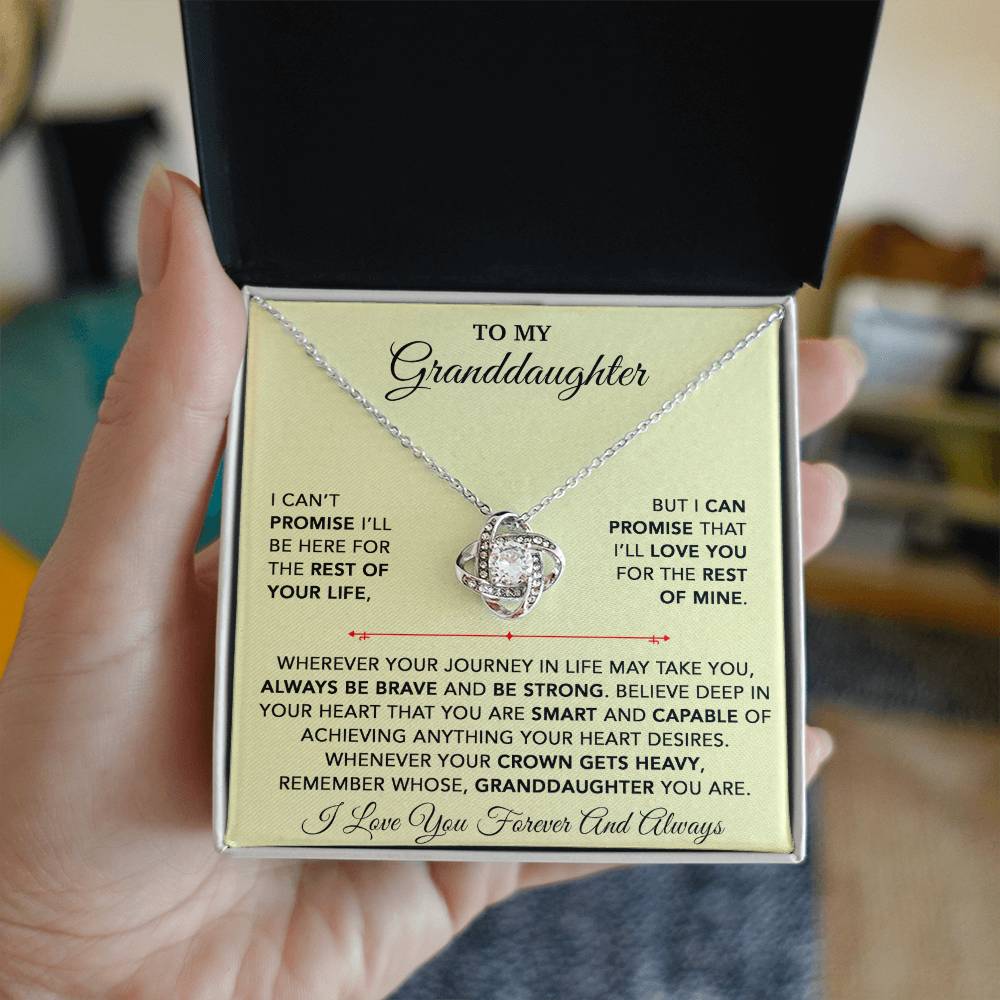 To My Granddaughter Necklace, Granddaughter Gift from Grandpa, Christmas Gift