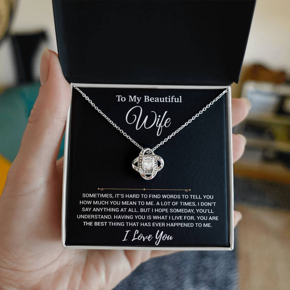 To My Wife Necklace, Christmas Gifts For Women, Anniversary Gift For Wife 20_11_Black