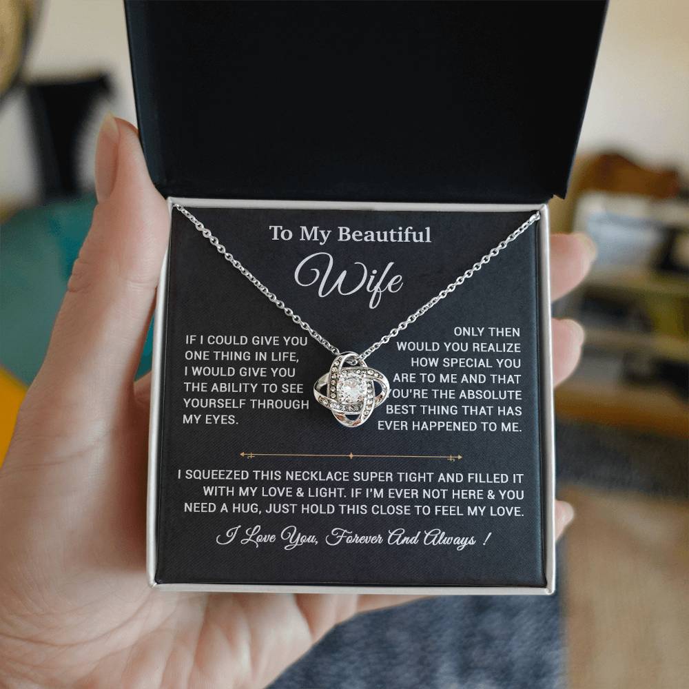 To My Wife Necklace, Gift For Wife, Anniversary Gift,Christmas Gift