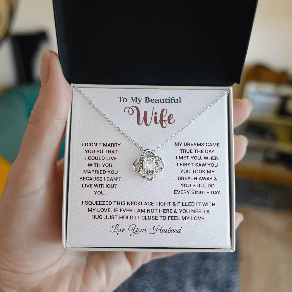 To My Wife Necklace, Wife Gift From Husband, Wife Husband Necklace, Christmas Gift 26_10