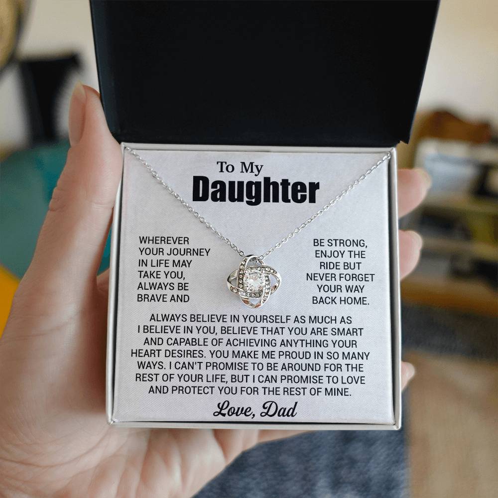 To My Daughter Necklace, Daughter Father Necklace, Daughter Gift From Dad 31_7