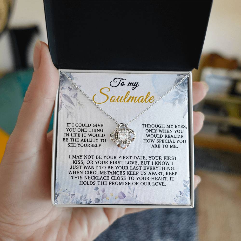 To My Soulmate Gift, Gift for Wife, Girlfriend Necklace, Anniversary Gift, Soulmates Gift