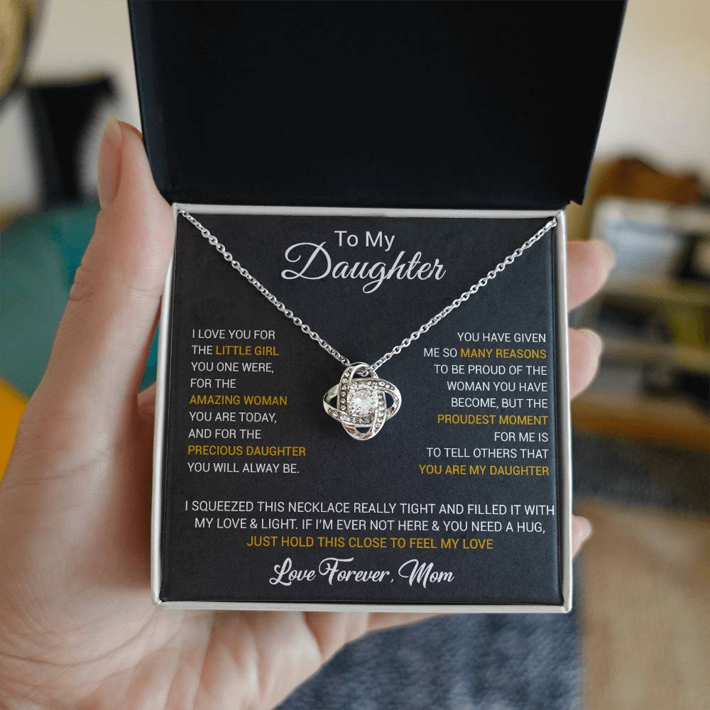 To My Daughter Necklace, Daughter Mother Necklace, Daughter Gift From Dad, Mom 1_10