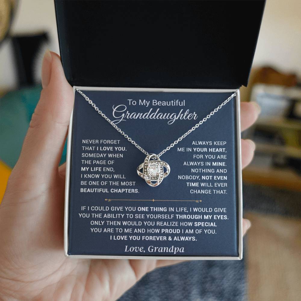 To My Granddaughter Necklace, Xmas Birthday Gift For Granddaughter From Grandpa 13_9