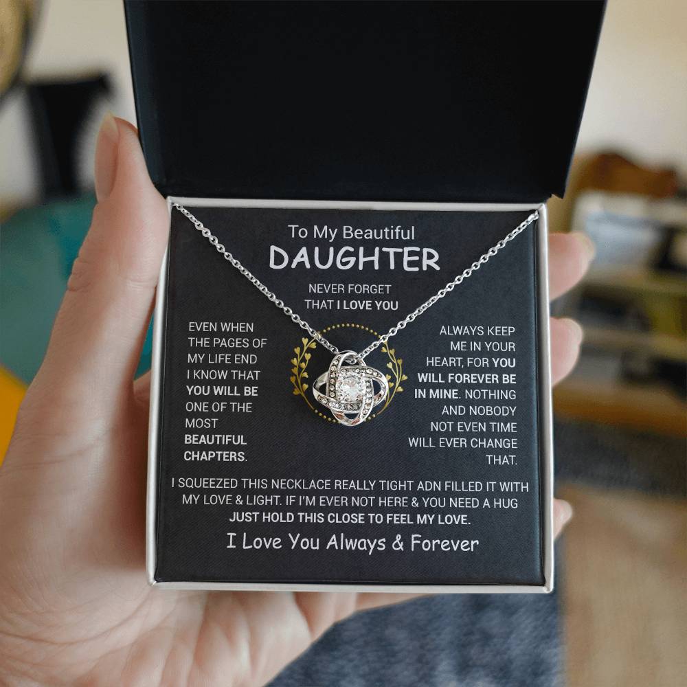 To My Daughter Necklace, Daughter Father Necklace, Daughter Gift From Dad, Mom 13_12