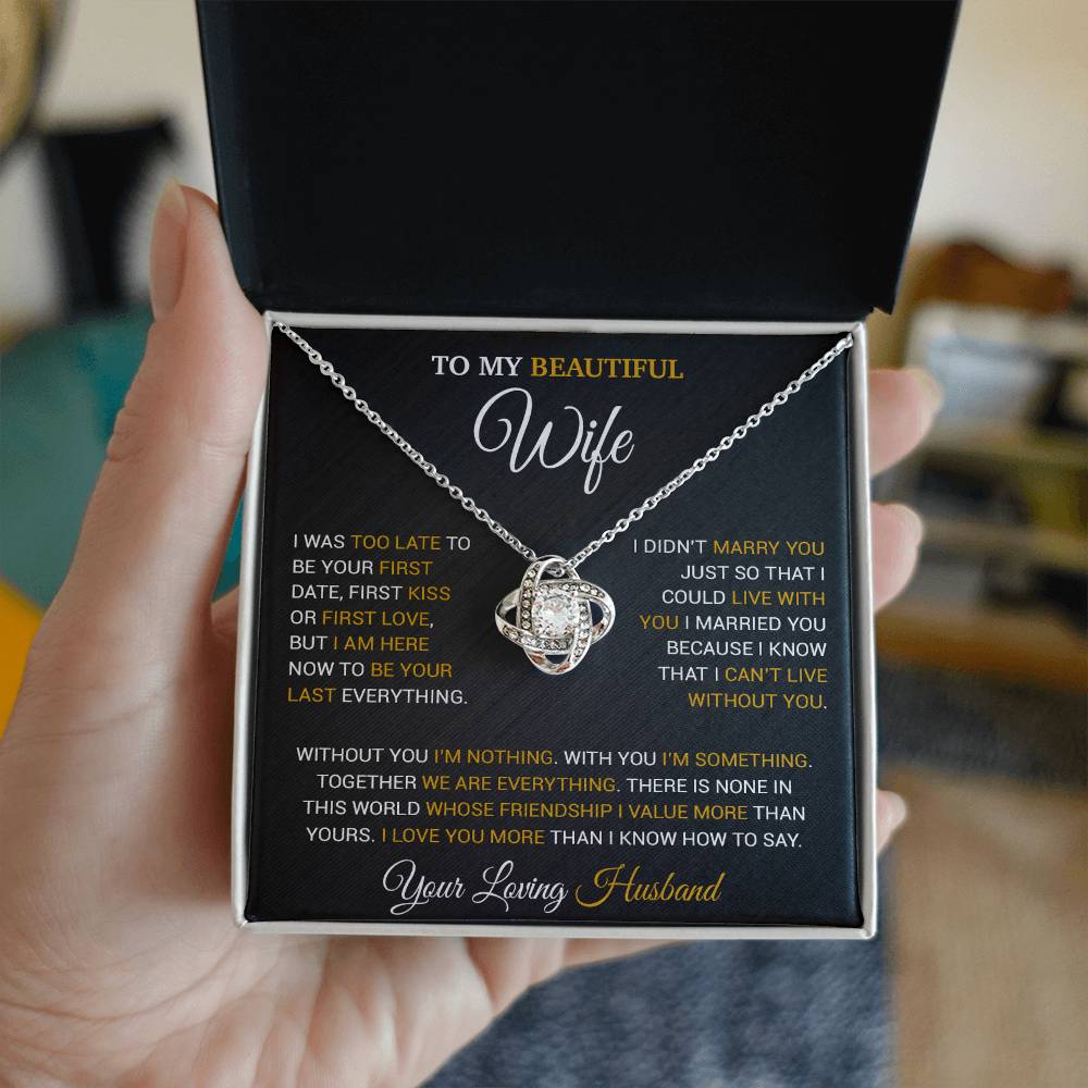 To My Wife Necklace, Christmas Gifts For Wife, Anniversary Cute Gift For Wife 9_9