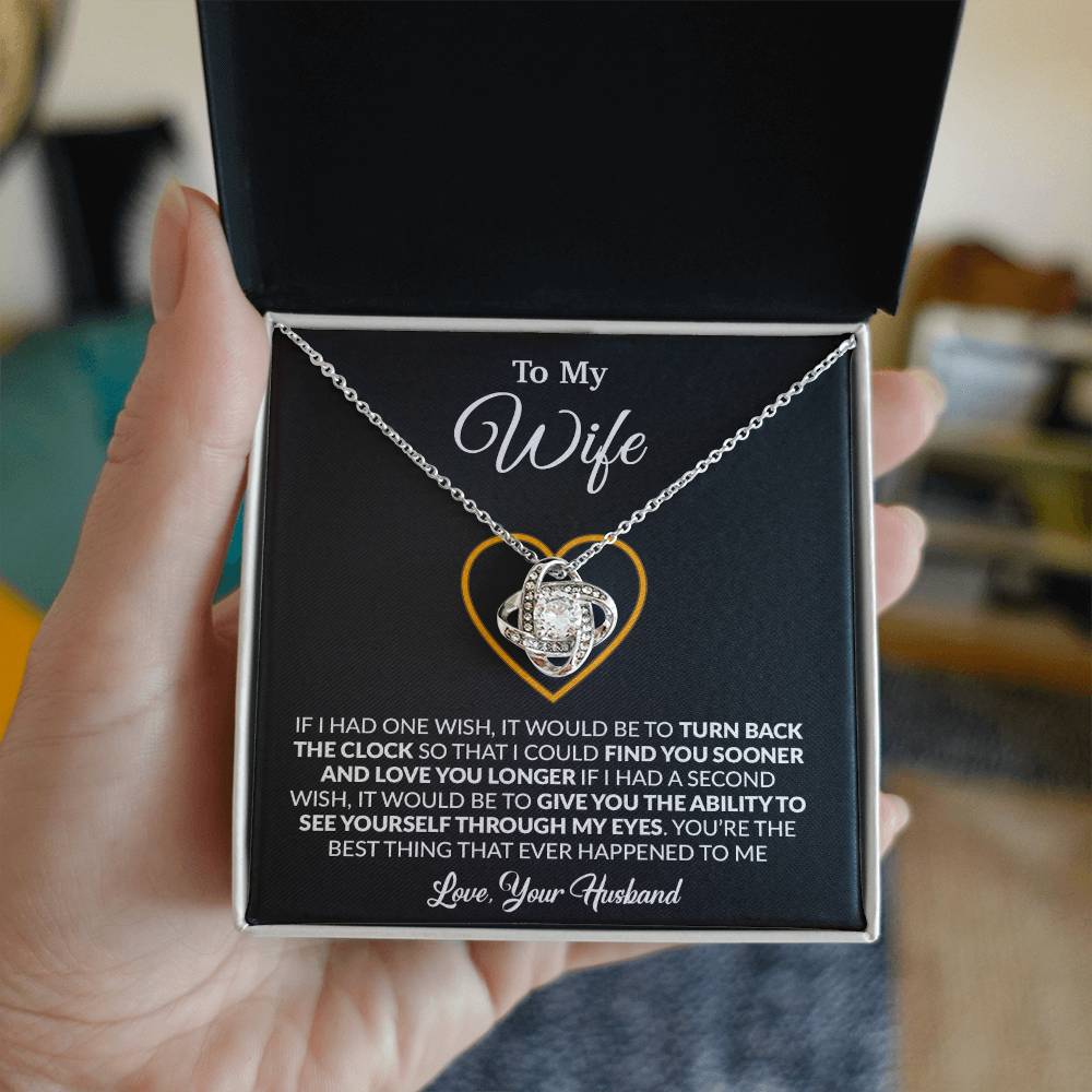 To My Wife Necklace, Gift For Wife, Anniversary Gift For Wife, Necklace For Wife 13_1_Black
