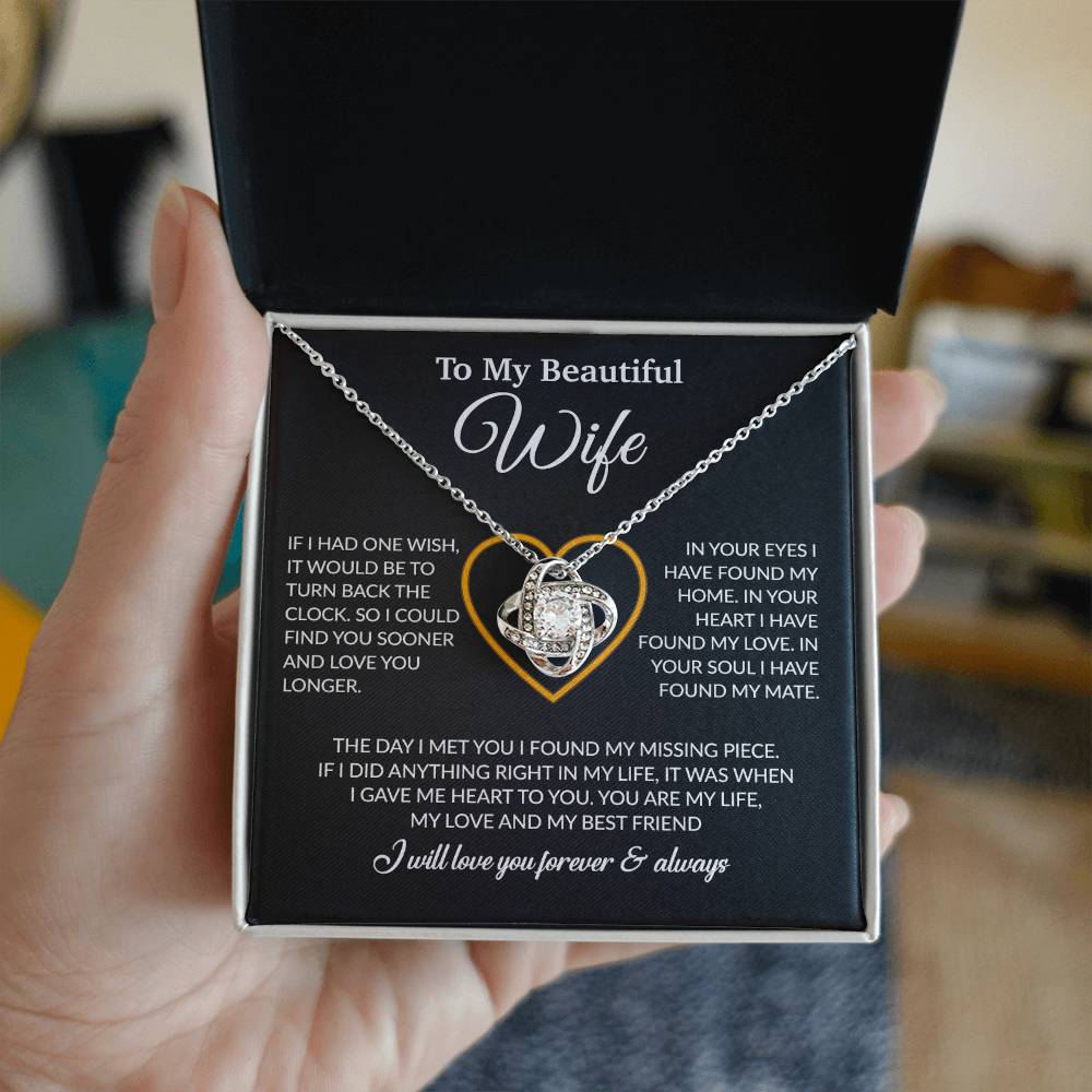 To My Wife Necklace, Christmas Gifts For Women, Anniversary Gift For Wife 21_12_Black