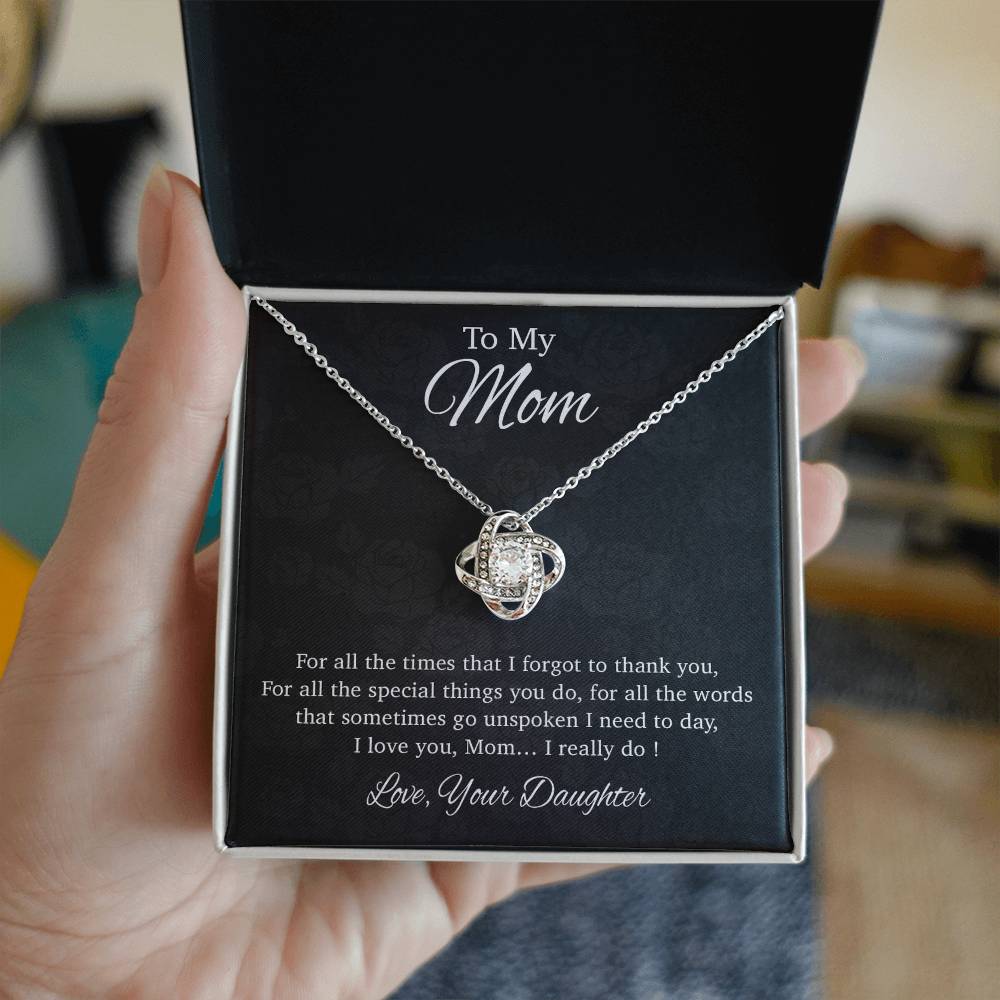 To My Mom Necklace, Gift For Mom From Daughter, Mother's Day Gifts 31_3
