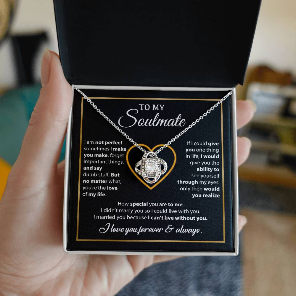 To My Soulmate Necklace, Gift For Wife From Husband, Valentines Gift For Wife 11_2_Black