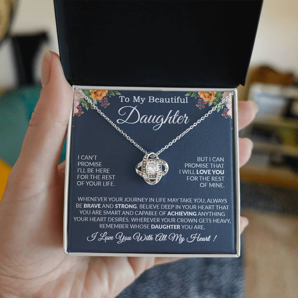 To My Daughter Necklace Gift From Dad, Daughter Gift, Father Daughter Necklace 14_9