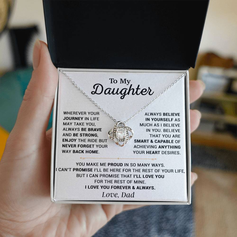 To My Daughter Necklace, Gift for Daughter from Dad, Daughter Father Necklace 12_10