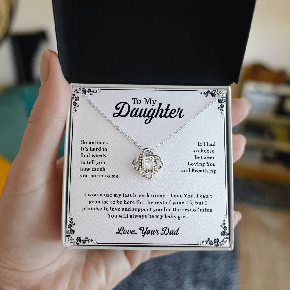 To My Daughter Necklace, Daughter Father Necklace, Daughter Gift From Dad 13_11
