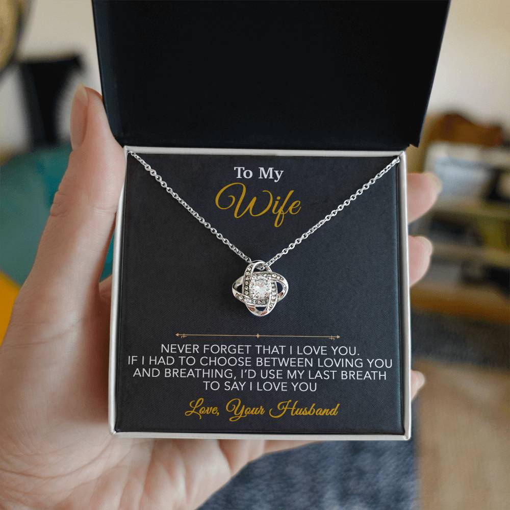 To My Wife Necklace, Wife Gift from Husband, Wife Birthday Gift, Christmas Gift 7_1