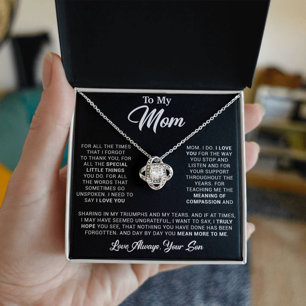 To My Mom Gift for Mother from Son From Daughter Mom Birthday Gift, Mothers Day_ 3_4_Black