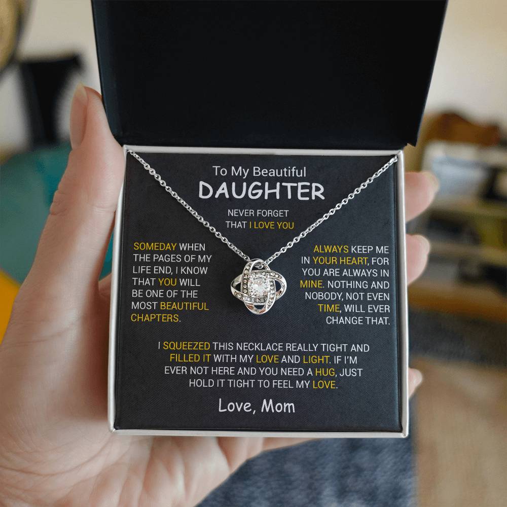 To My Daughter Necklace, Daughter Mother Necklace, Daughter Gift From Dad, Mom 6_12