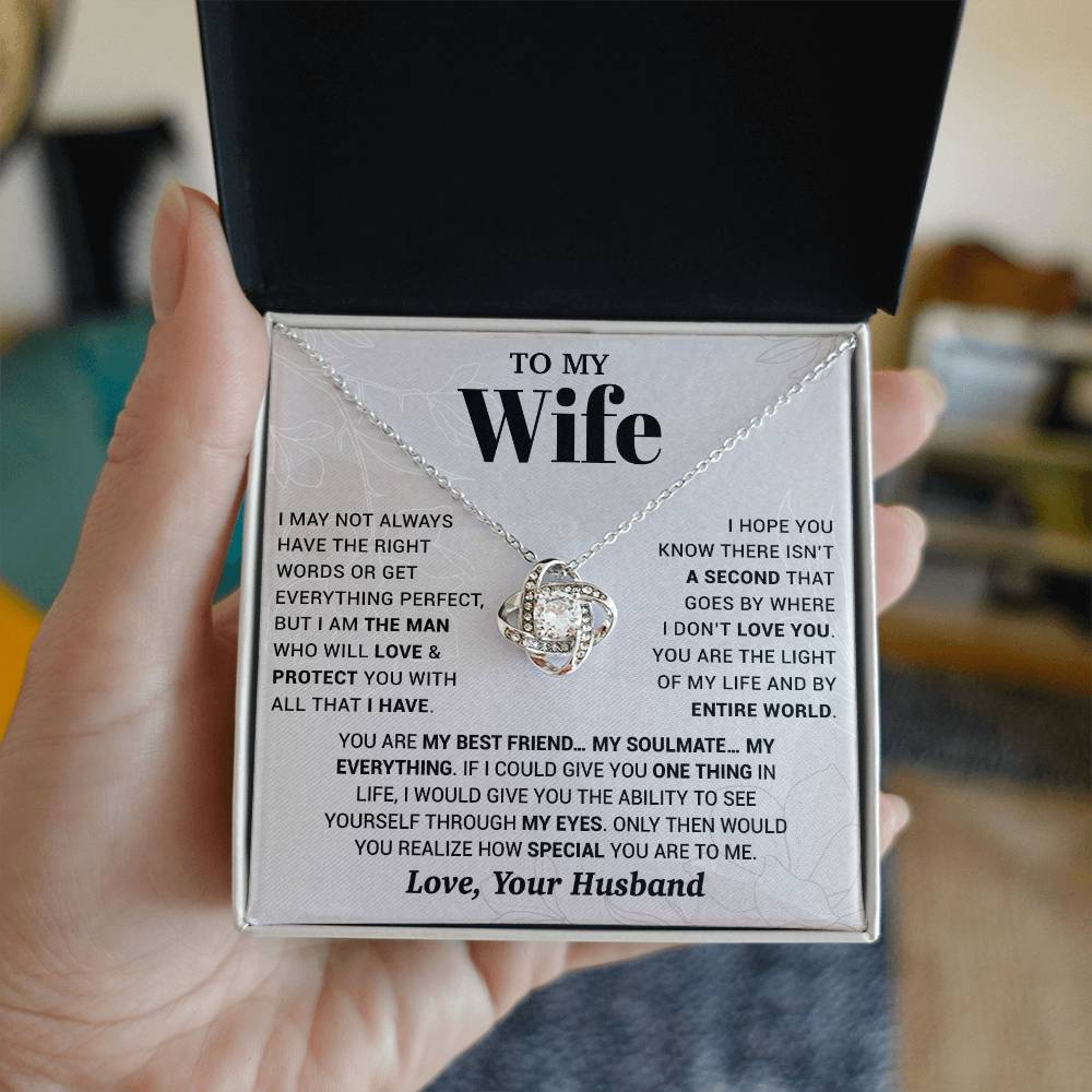 To My Wife Necklace, Christmas Gifts For Women, Anniversary Gift For Wife 13_10_White