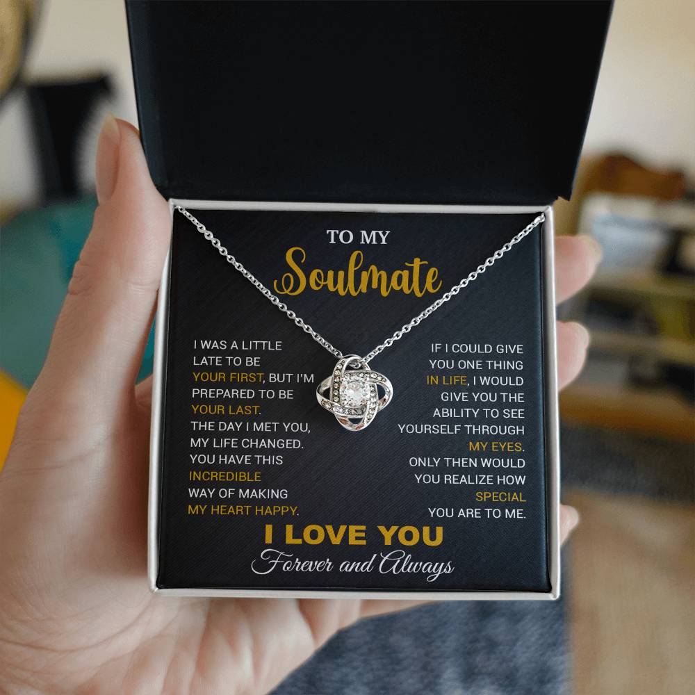 To My Soulmate Necklace, Gift For Wife Girlfriend From Husband, Christmas Gift 14_9