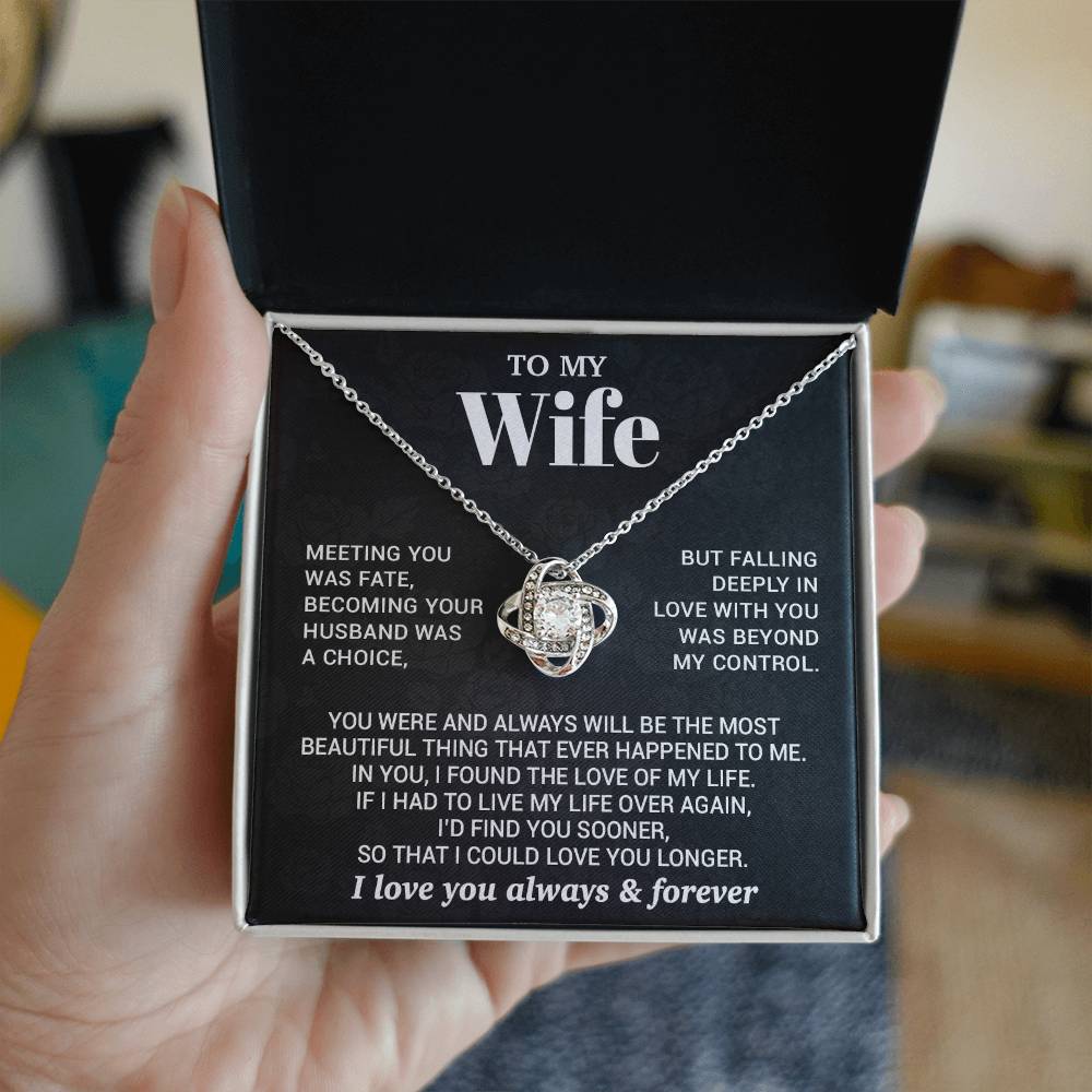 To My Wife Necklace, Christmas Gifts For Women, Anniversary Gift For Wife 7_10_Black