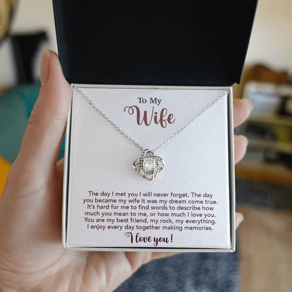 To My Wife Necklace, Wife Gift From Husband, Wife Husband Necklace, Christmas Gift 4_10