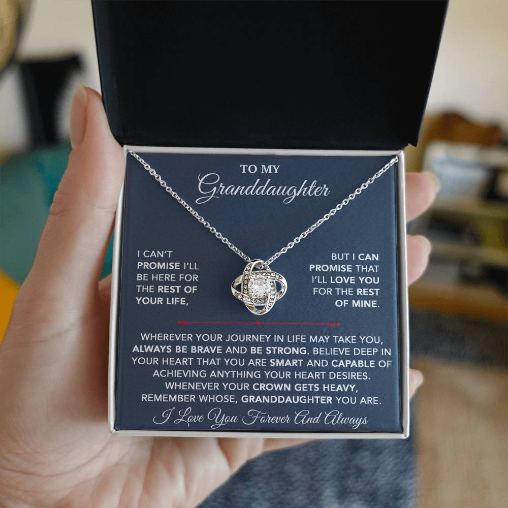 To My Granddaughter Necklace, Granddaughter Gift from Grandpa, Christmas Gift