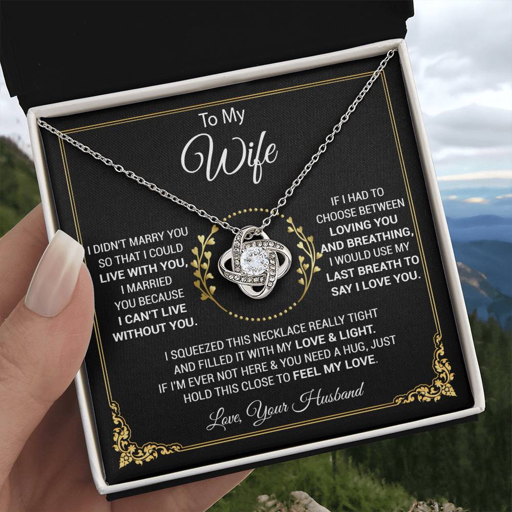 To My Wife Necklace, Wife Gift From Husband, Wife Husband, Christmas Gift