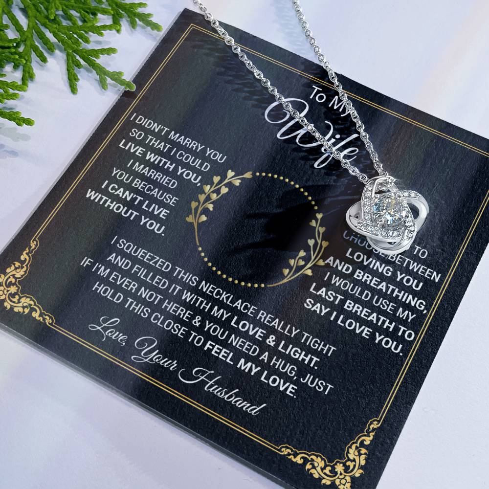 To My Wife Necklace, Wife Gift From Husband, Wife Husband, Christmas Gift