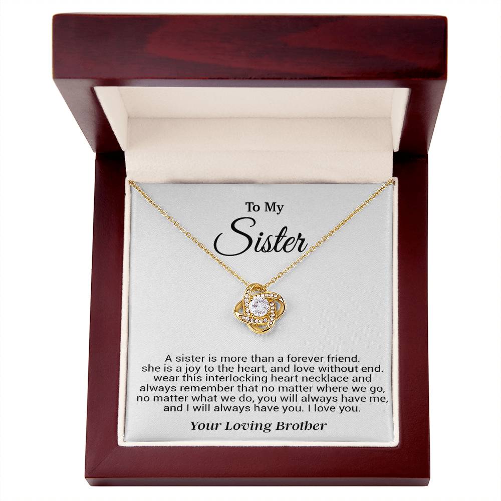 To My Sister Necklace, Birthday GIft For Little Sister, Birthday Gift 12_8