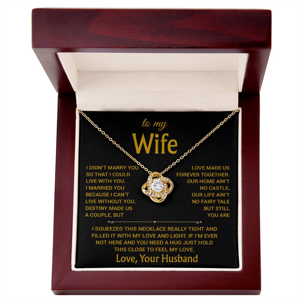 To My Wife Necklace, Christmas Gifts For Women, Anniversary Gift For Wife 17_12_Gold