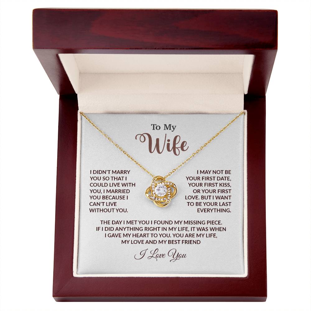 To My Wife Necklace, Wife Gift From Husband, Wife Husband Necklace, Christmas Gift 18_9