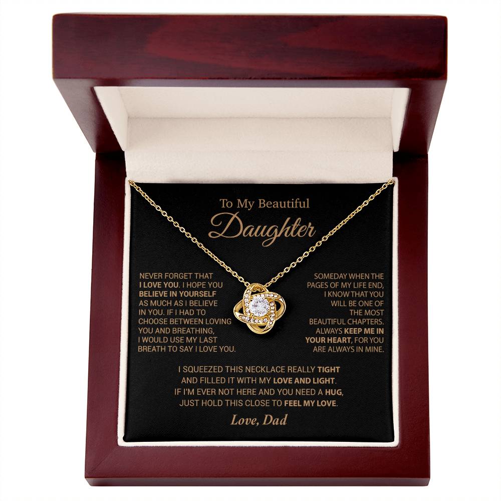 To My Daughter Necklace, Daughter Father Necklace, Daughter Gift From Dad 6_9_Cam