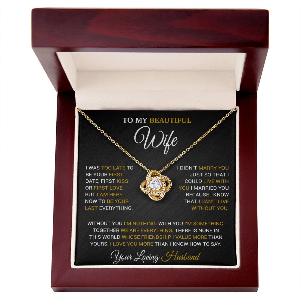 To My Wife Necklace, Christmas Gifts For Wife, Anniversary Cute Gift For Wife 9_9