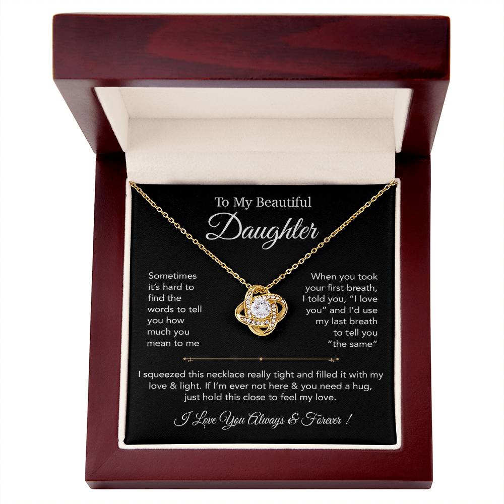 To My Daughter Necklace, Gift for Daughter from Dad,Daughter Father Necklace 23_12