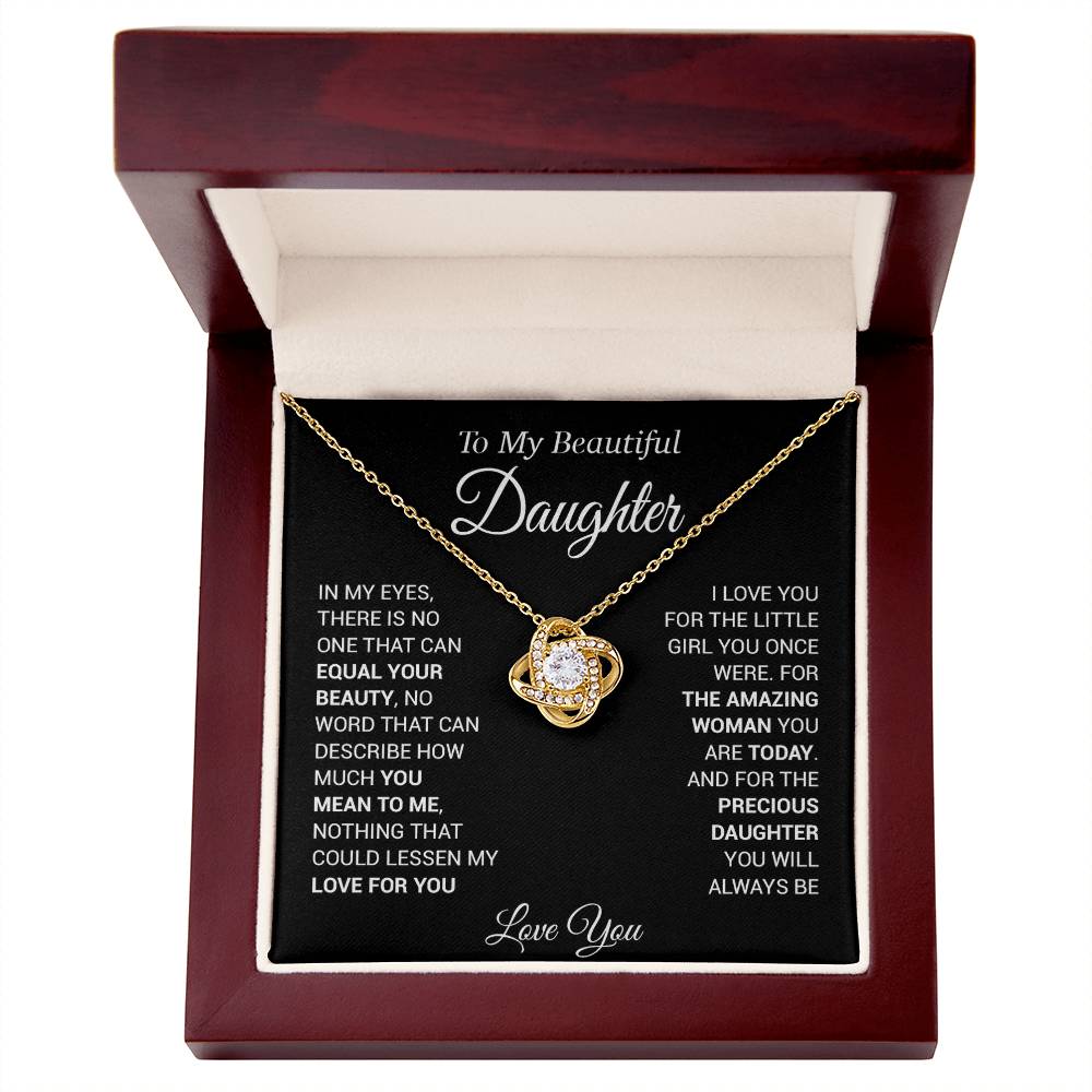 To My Daughter Necklace, Love Dad, Beautiful Necklace Gift, From Father Dad