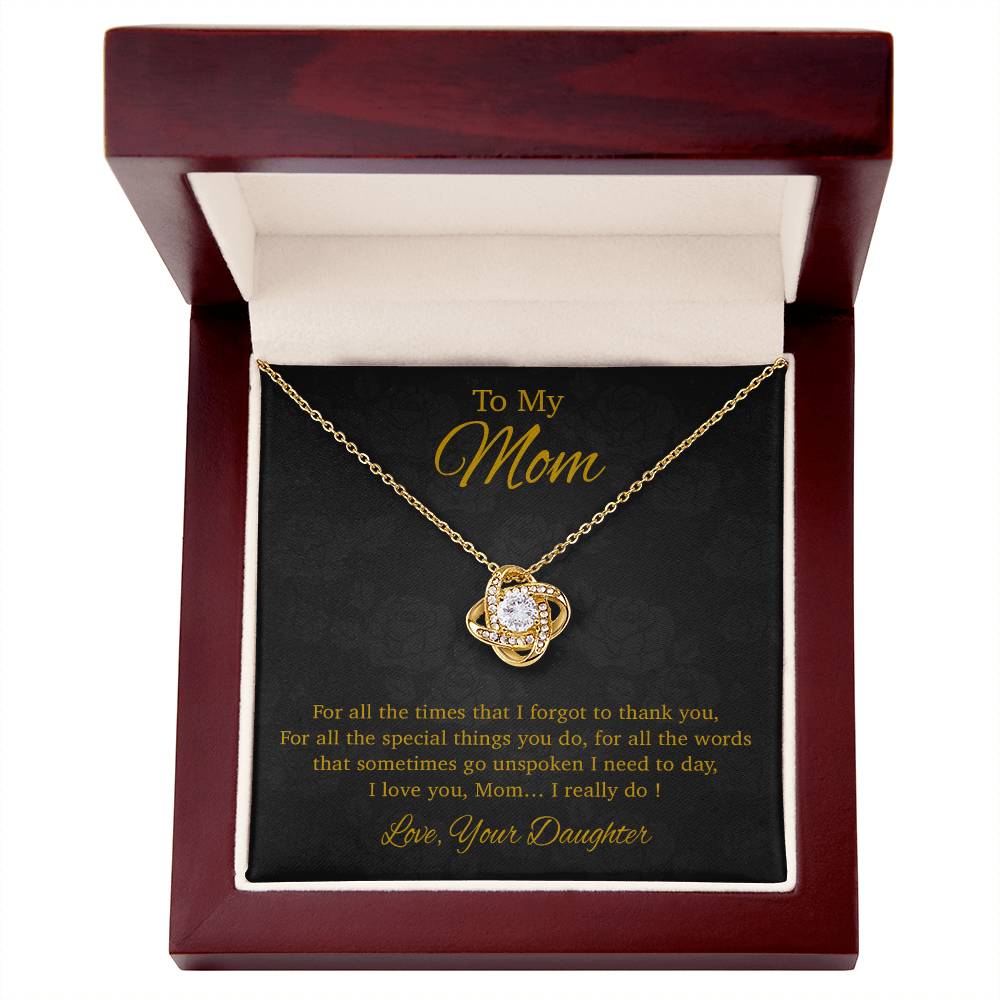 To My Mom Necklace, Gift For Mom From Daughter, Mother's Day Gifts 31_3_Gold