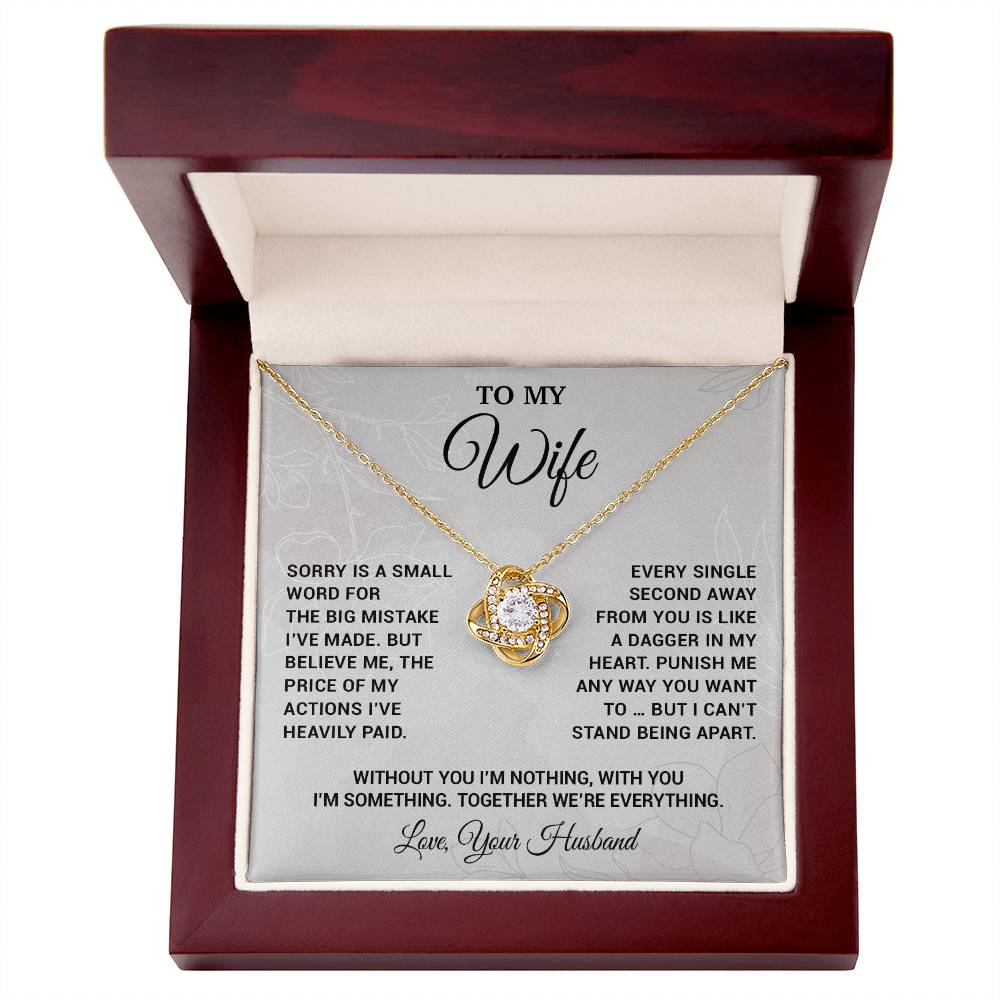 To My Wife Necklace, Christmas Gifts For Women, Anniversary Gift For Wife 16_10_White