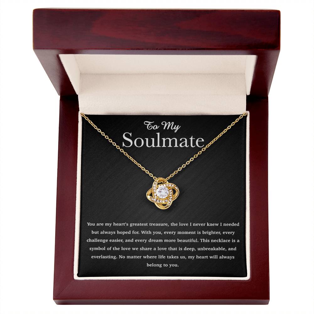 To My soulmate Necklace, Anniversary Gift For Her, Wife, Girlfriend, Soulmate Gift